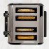 Morphy Richards - Brödrost Venture Retro 4 Skivor Svart